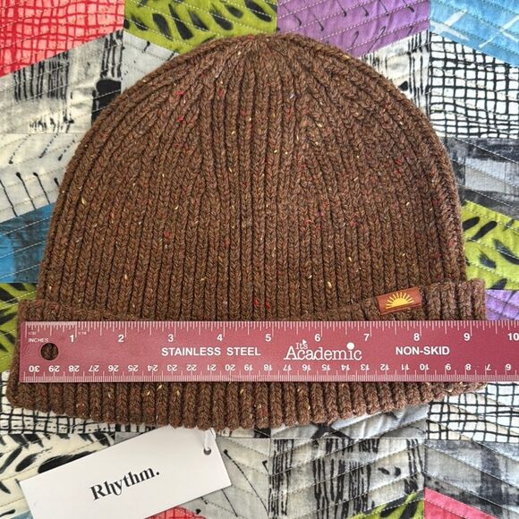 Rhythm Brown Knit Beanie - Picture 4 of 6